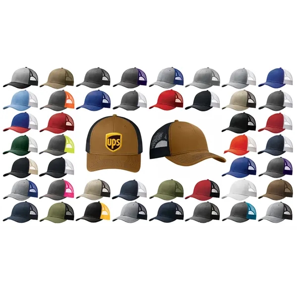 Stylish Port Authority® Snapback Trucker Cap with breathable mesh, snapback closure,... from ASI 72657 Active Life Promo / Active Life