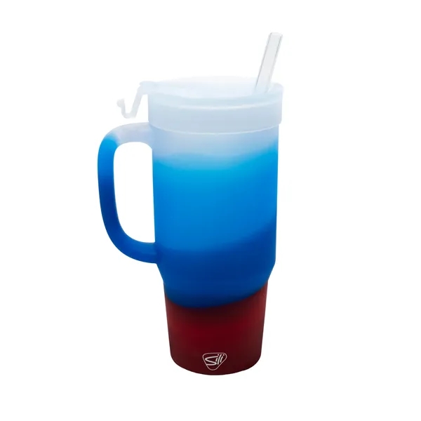 The Humbler from Silipint: A 32 oz silicone straw tumbler with... from ASI 87306 Silipint, Inc.