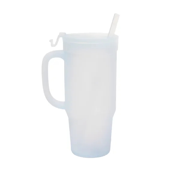 The Humbler from Silipint: A 32 oz silicone straw tumbler with... from ASI 87306 Silipint, Inc.