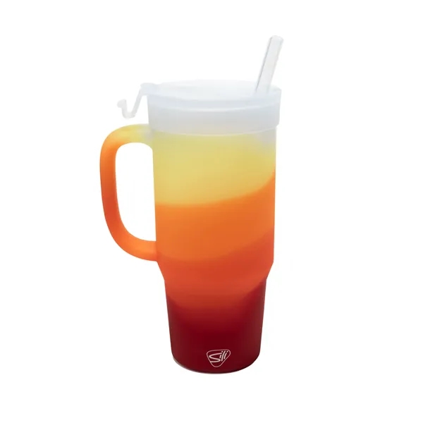 The Humbler from Silipint: A 32 oz silicone straw tumbler with... from ASI 87306 Silipint, Inc.