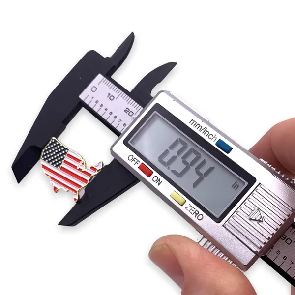 Map of the United States with flag motif lapel pin. Blank.... from ASI 96235 Wehr Industries Inc