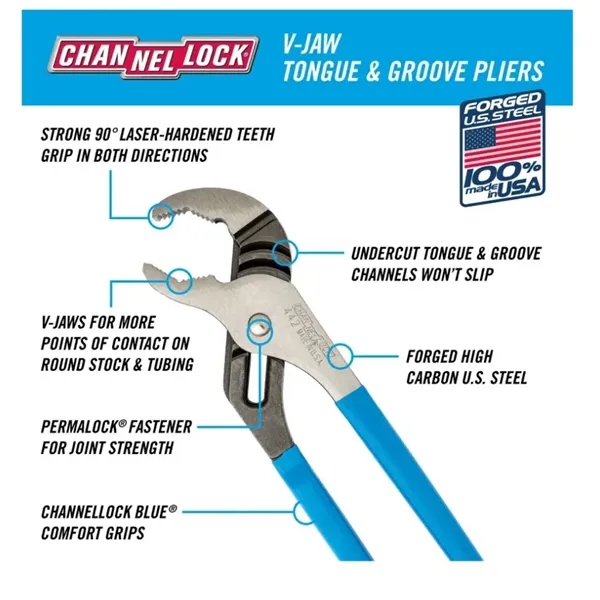 12" V Jaw Tongue and Groove pliers.... from ASI 41561 Brand Box USA, LLC
