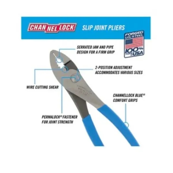 8" Slip joints pliers.... from ASI 41561 Brand Box USA, LLC