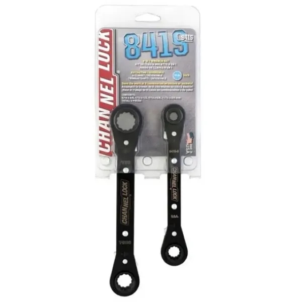 Ratcheting wrench set. Ratchet sizes: 5/16" x 3/8", 7/16" x 1/2",... from ASI 41561 Brand Box USA, LLC