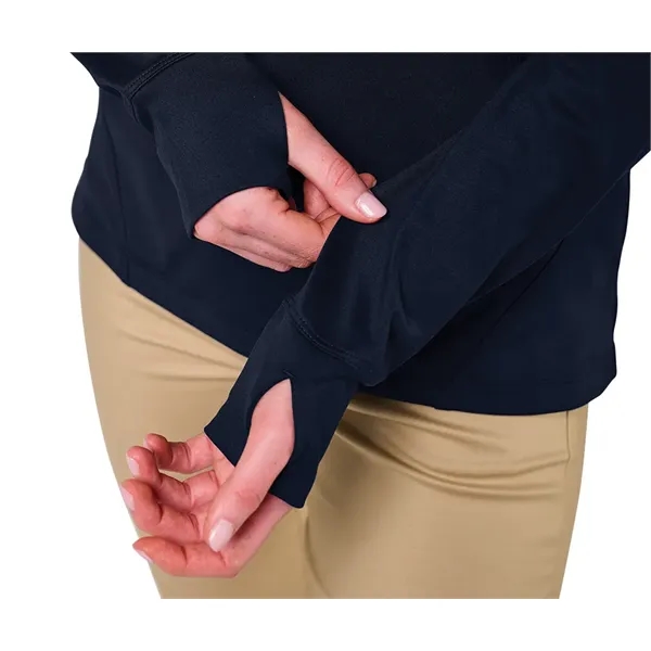 Our Women's Nu Fitness Quarter Zip has moisture-wicking and antimicrobial fabric... from ASI 44620 Charles River Apparel