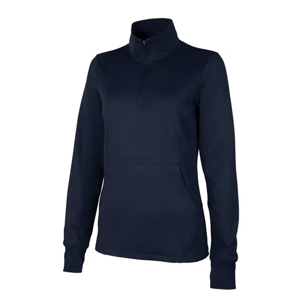 Our Women's Nu Fitness Quarter Zip has moisture-wicking and antimicrobial fabric... from ASI 44620 Charles River Apparel