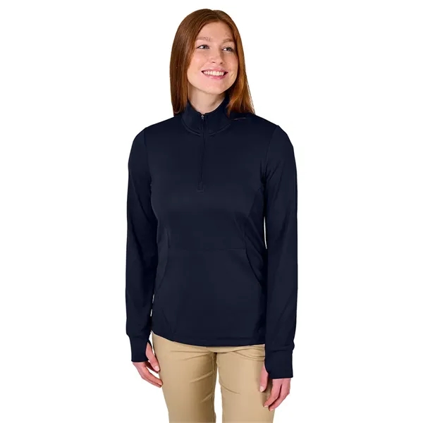 Our Women's Nu Fitness Quarter Zip has moisture-wicking and antimicrobial fabric... from ASI 44620 Charles River Apparel