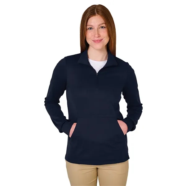 Our Women's Nu Fitness Quarter Zip has moisture-wicking and antimicrobial fabric... from ASI 44620 Charles River Apparel