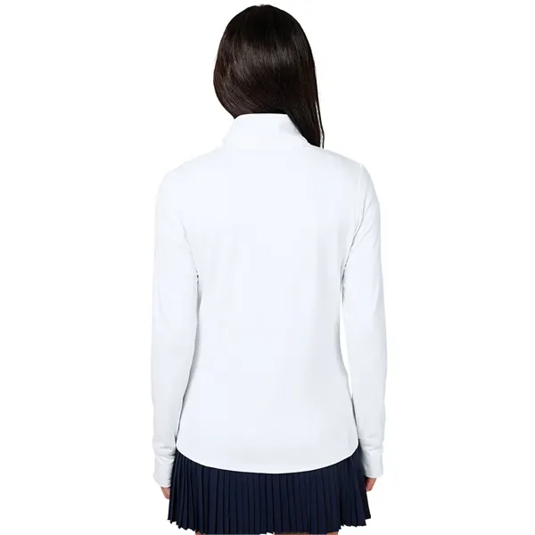 Our Women's Nu Fitness Quarter Zip has moisture-wicking and antimicrobial fabric... from ASI 44620 Charles River Apparel