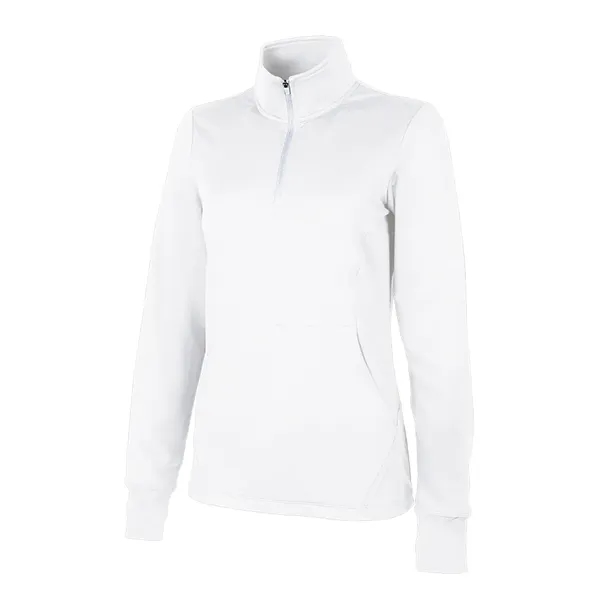 Our Women's Nu Fitness Quarter Zip has moisture-wicking and antimicrobial fabric... from ASI 44620 Charles River Apparel
