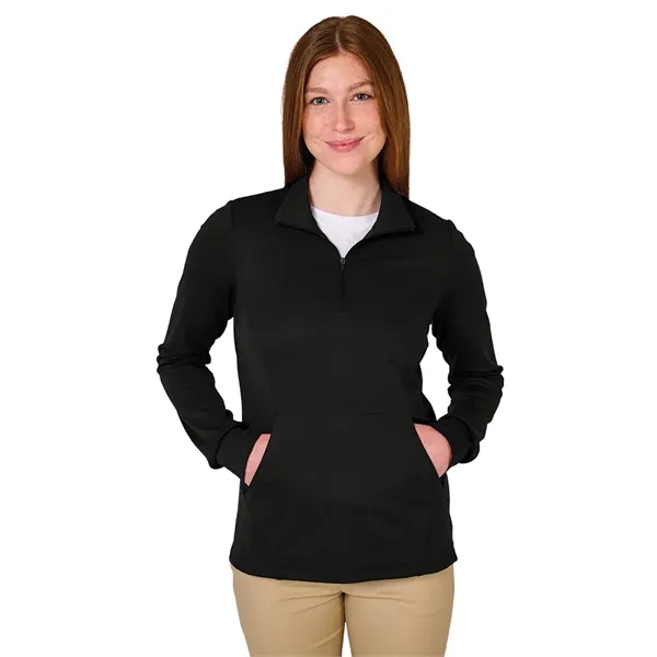 Our Women's Nu Fitness Quarter Zip has moisture-wicking and antimicrobial fabric... from ASI 44620 Charles River Apparel