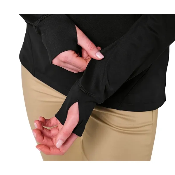 Our Women's Nu Fitness Quarter Zip has moisture-wicking and antimicrobial fabric... from ASI 44620 Charles River Apparel