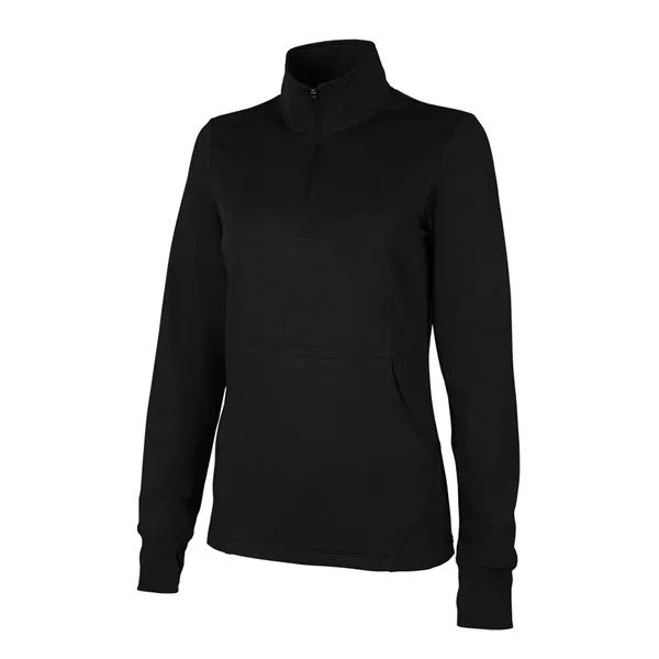 Our Women's Nu Fitness Quarter Zip has moisture-wicking and antimicrobial fabric... from ASI 44620 Charles River Apparel