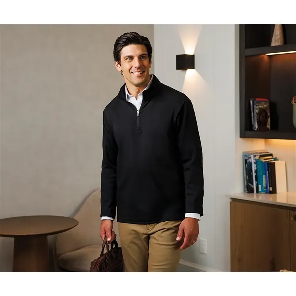 Our Men's Nu Fitness Quarter Zip has moisture-wicking and antimicrobial fabric... from ASI 44620 Charles River Apparel