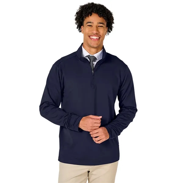 Our Men's Nu Fitness Quarter Zip has moisture-wicking and antimicrobial fabric... from ASI 44620 Charles River Apparel