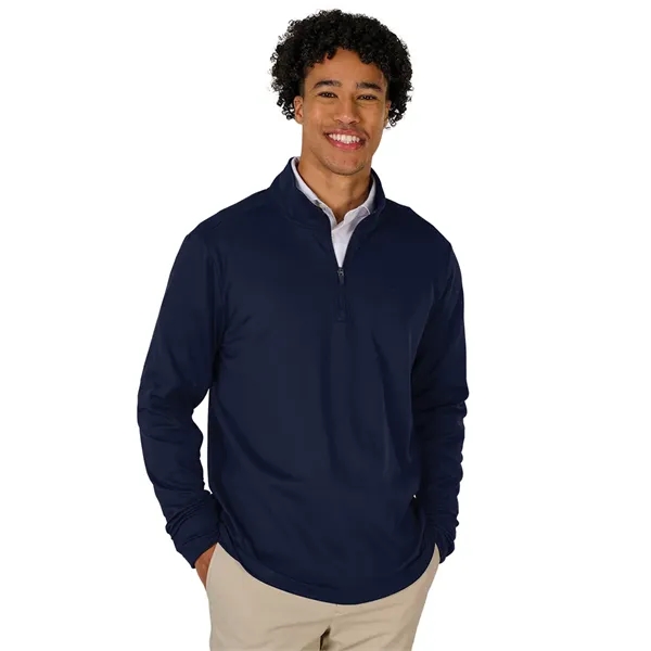 Our Men's Nu Fitness Quarter Zip has moisture-wicking and antimicrobial fabric... from ASI 44620 Charles River Apparel