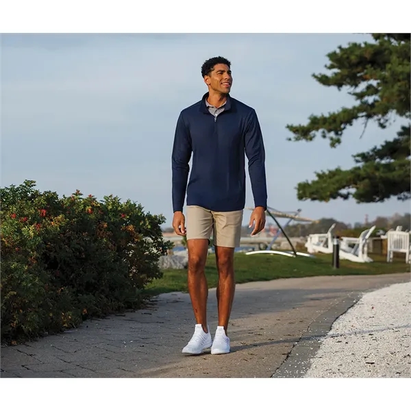 Our Men's Nu Fitness Quarter Zip has moisture-wicking and antimicrobial fabric... from ASI 44620 Charles River Apparel