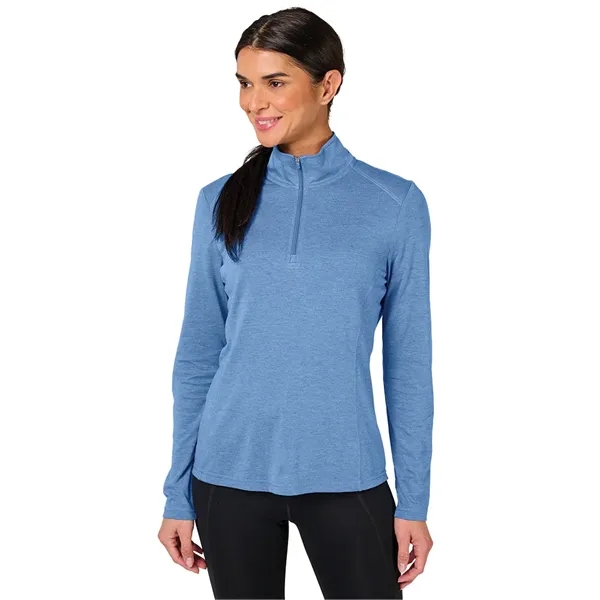 Our Women's Vista Tri-Blend Quarter Zip is made for durability, comfort,... from ASI 44620 Charles River Apparel