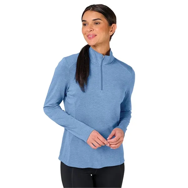 Our Women's Vista Tri-Blend Quarter Zip is made for durability, comfort,... from ASI 44620 Charles River Apparel