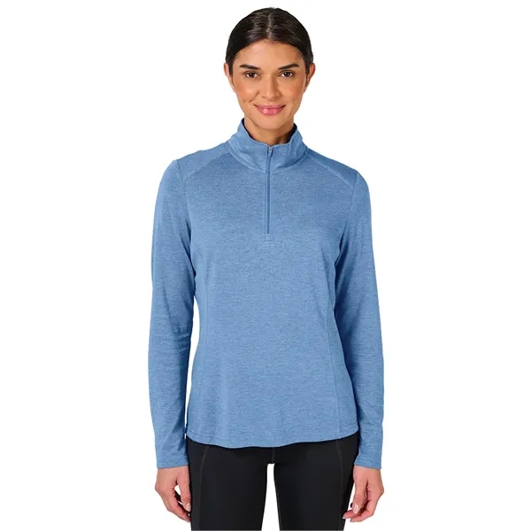 Our Women's Vista Tri-Blend Quarter Zip is made for durability, comfort,... from ASI 44620 Charles River Apparel