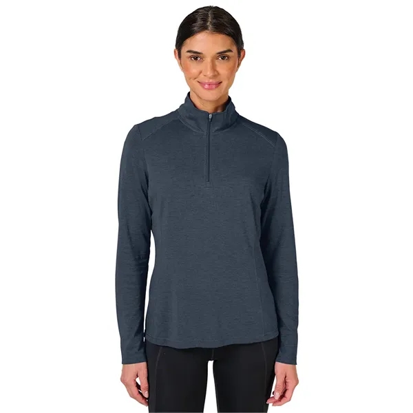 Our Women's Vista Tri-Blend Quarter Zip is made for durability, comfort,... from ASI 44620 Charles River Apparel