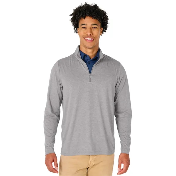 Our Men's Vista Tri-Blend Quarter Zip is made for durablility, comfort,... from ASI 44620 Charles River Apparel