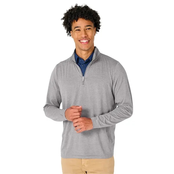 Our Men's Vista Tri-Blend Quarter Zip is made for durablility, comfort,... from ASI 44620 Charles River Apparel