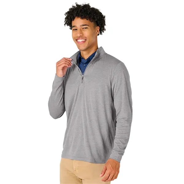 Our Men's Vista Tri-Blend Quarter Zip is made for durablility, comfort,... from ASI 44620 Charles River Apparel