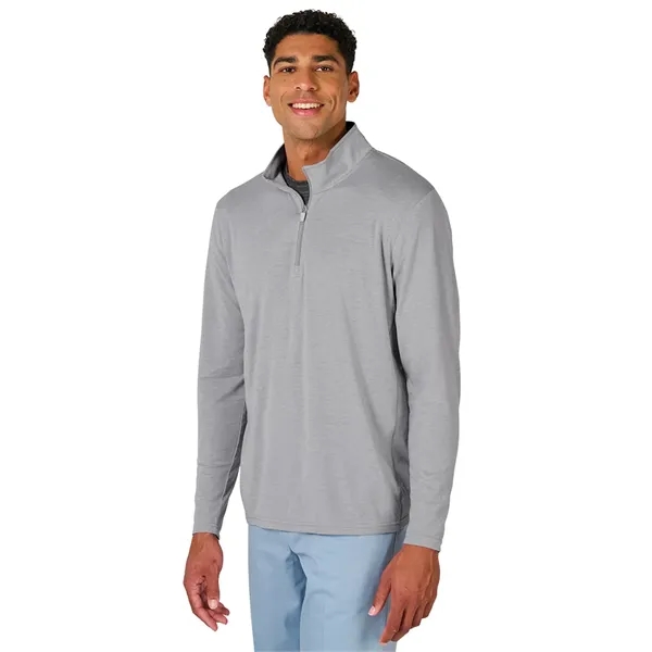 Our Men's Vista Tri-Blend Quarter Zip is made for durablility, comfort,... from ASI 44620 Charles River Apparel