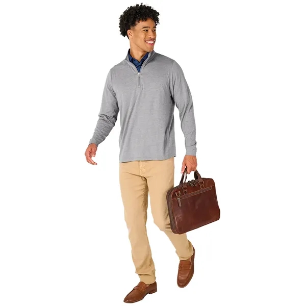 Our Men's Vista Tri-Blend Quarter Zip is made for durablility, comfort,... from ASI 44620 Charles River Apparel