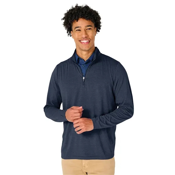 Our Men's Vista Tri-Blend Quarter Zip is made for durablility, comfort,... from ASI 44620 Charles River Apparel