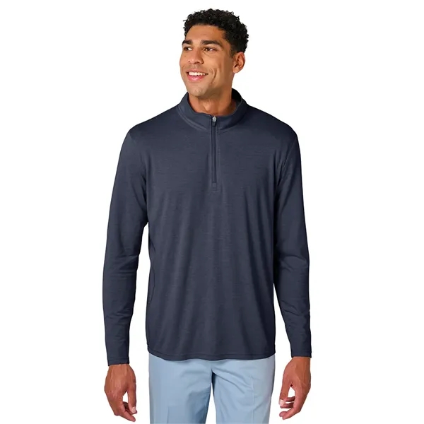 Our Men's Vista Tri-Blend Quarter Zip is made for durablility, comfort,... from ASI 44620 Charles River Apparel