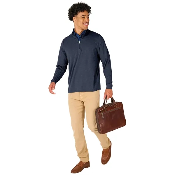 Our Men's Vista Tri-Blend Quarter Zip is made for durablility, comfort,... from ASI 44620 Charles River Apparel