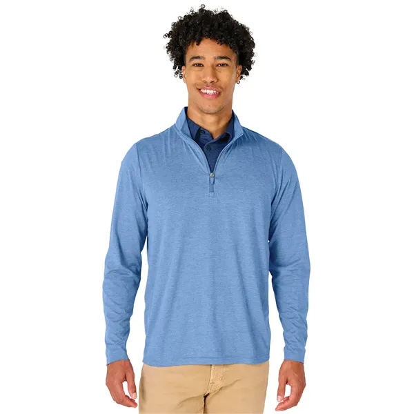 Our Men's Vista Tri-Blend Quarter Zip is made for durablility, comfort,... from ASI 44620 Charles River Apparel