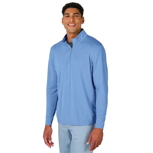 Our Men's Vista Tri-Blend Quarter Zip is made for durablility, comfort,... from ASI 44620 Charles River Apparel