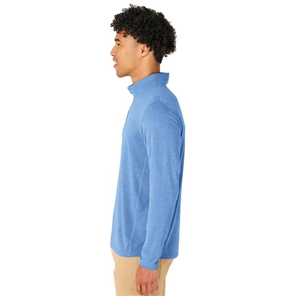 Our Men's Vista Tri-Blend Quarter Zip is made for durablility, comfort,... from ASI 44620 Charles River Apparel