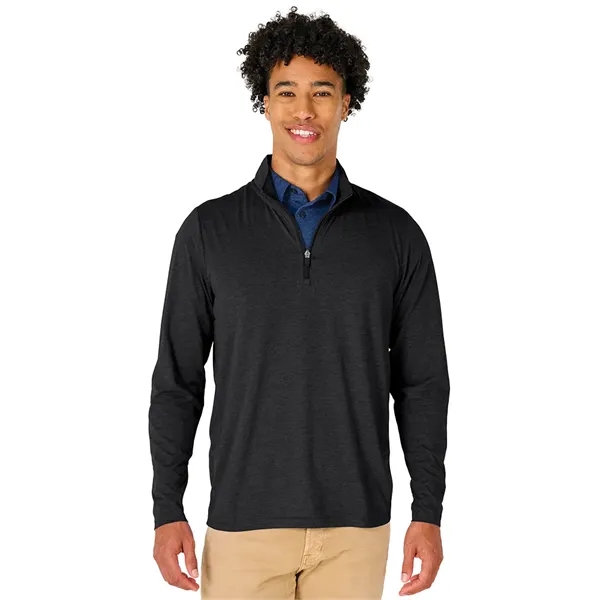 Our Men's Vista Tri-Blend Quarter Zip is made for durablility, comfort,... from ASI 44620 Charles River Apparel