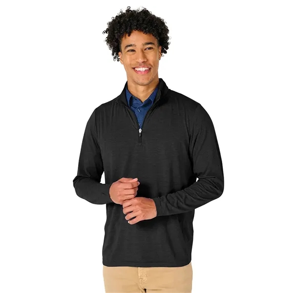 Our Men's Vista Tri-Blend Quarter Zip is made for durablility, comfort,... from ASI 44620 Charles River Apparel