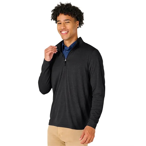 Our Men's Vista Tri-Blend Quarter Zip is made for durablility, comfort,... from ASI 44620 Charles River Apparel