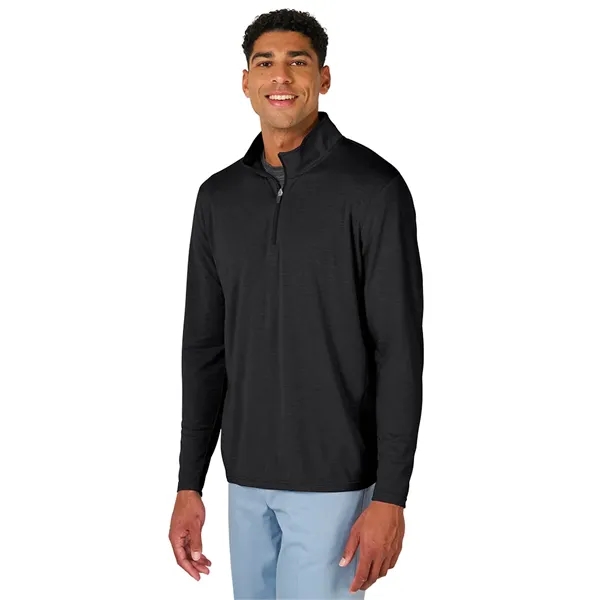 Our Men's Vista Tri-Blend Quarter Zip is made for durablility, comfort,... from ASI 44620 Charles River Apparel