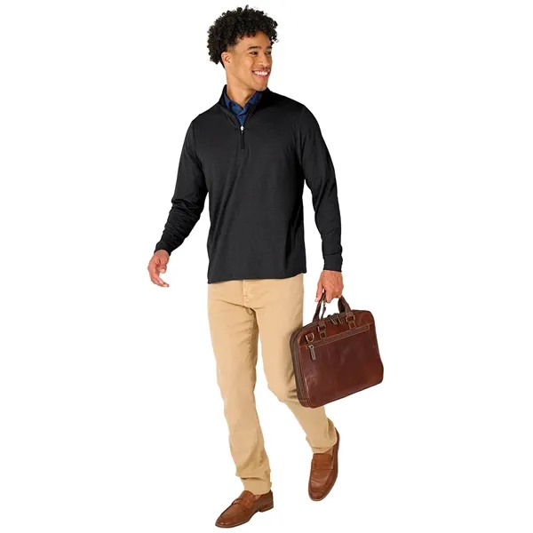 Our Men's Vista Tri-Blend Quarter Zip is made for durablility, comfort,... from ASI 44620 Charles River Apparel