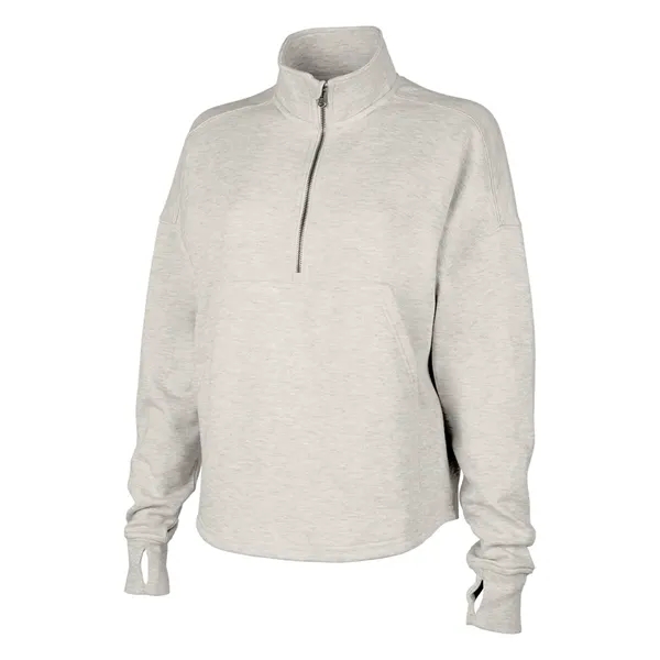 Our Women's Willow Half Zip Sweatshirt is a warm midweight athleisure... from ASI 44620 Charles River Apparel