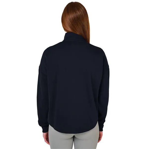 Our Women's Willow Half Zip Sweatshirt is a warm midweight athleisure... from ASI 44620 Charles River Apparel