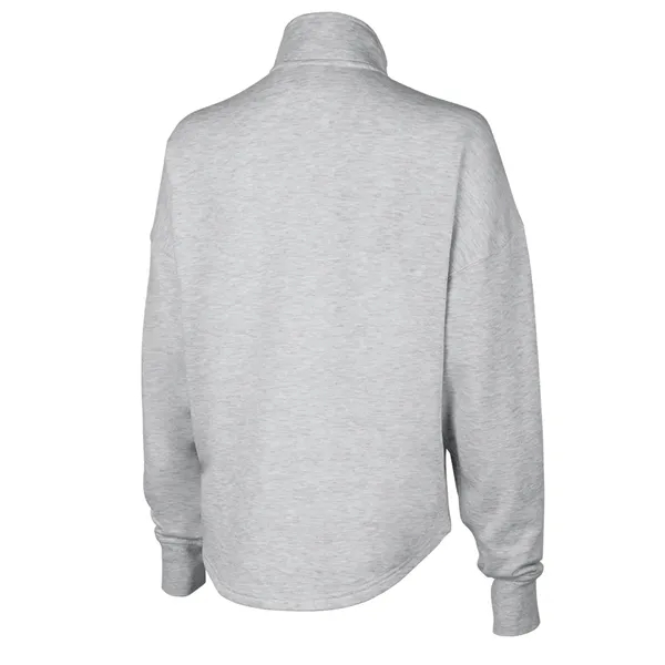 Our Women's Willow Half Zip Sweatshirt is a warm midweight athleisure... from ASI 44620 Charles River Apparel