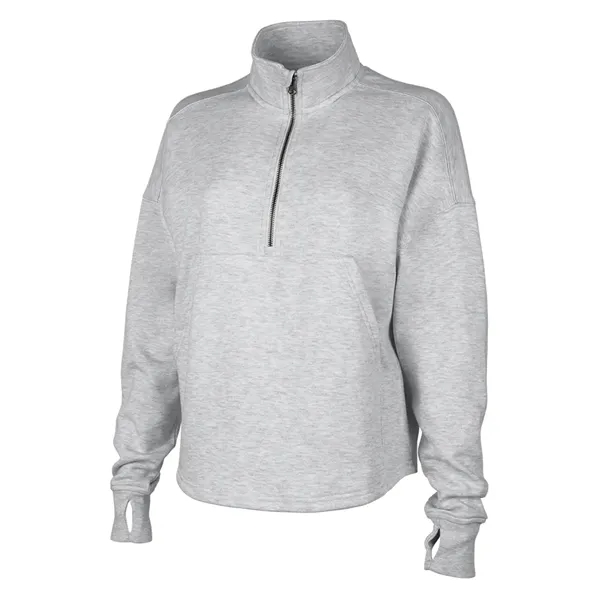 Our Women's Willow Half Zip Sweatshirt is a warm midweight athleisure... from ASI 44620 Charles River Apparel