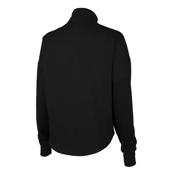 Our Women's Willow Half Zip Sweatshirt is a warm midweight athleisure... from ASI 44620 Charles River Apparel