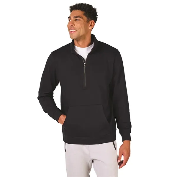 Our Men's Willow Half Zip Sweatshirt is a warm midweight athleisure... from ASI 44620 Charles River Apparel