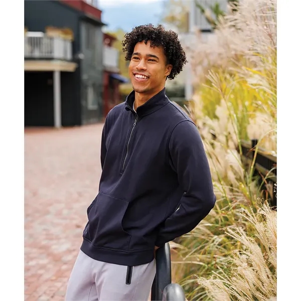 Our Men's Willow Half Zip Sweatshirt is a warm midweight athleisure... from ASI 44620 Charles River Apparel