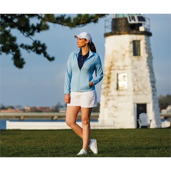 Our Women's Lexington Stretch Full Zip Jacket is lightweight, sustainable, and... from ASI 44620 Charles River Apparel