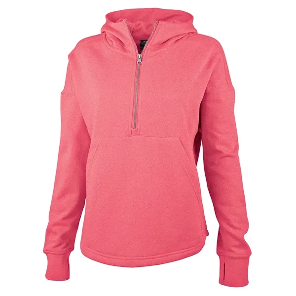Our midweight Willow Scallop Hem Hoodie is a modern athleisure waist-length... from ASI 44620 Charles River Apparel